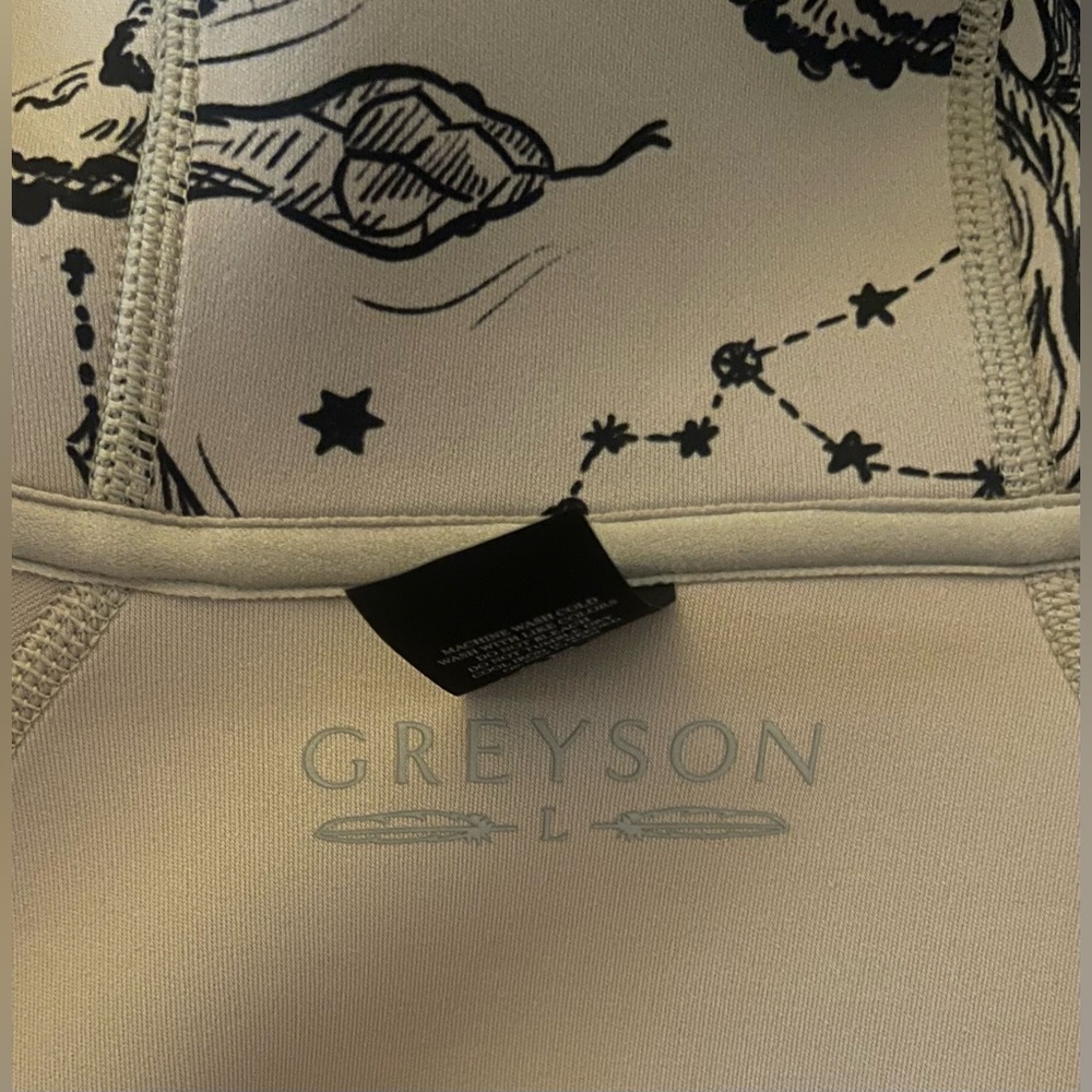 NWT Greyson Moon Diamond Kristina full zip hoodie in Sand. Size L - Picture 5 of 15